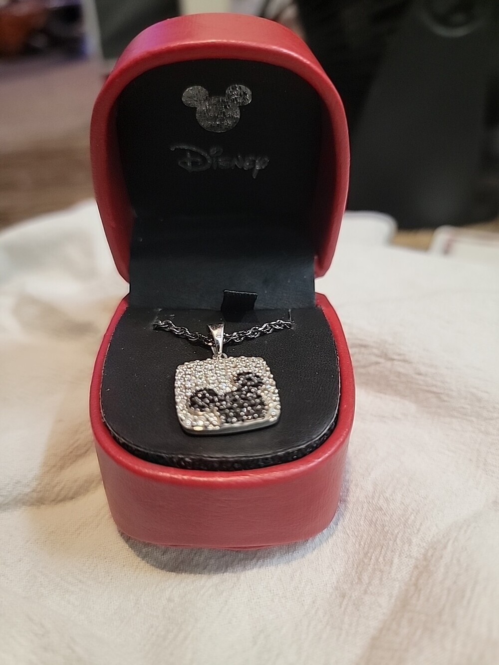 Disney's Mickey Diamond Necklace